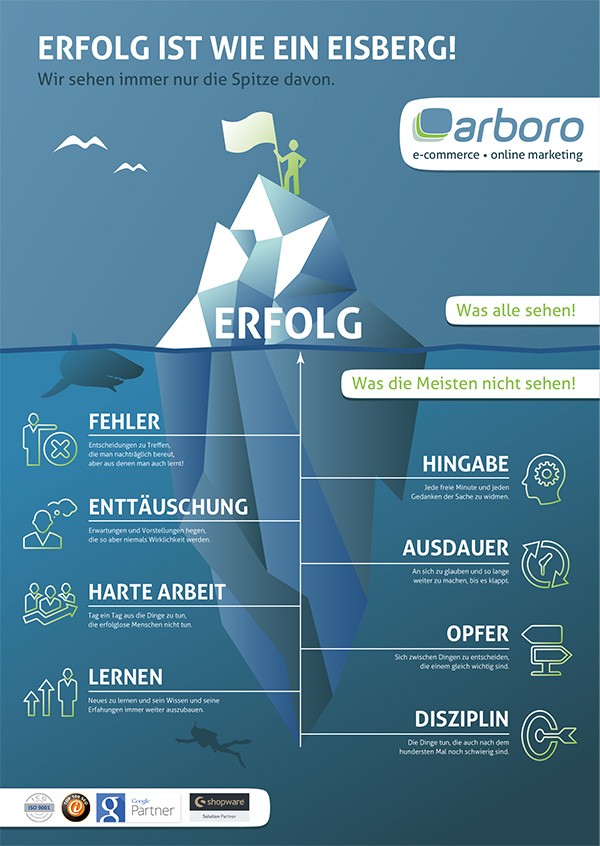 arboro infografik erfolg eisberg